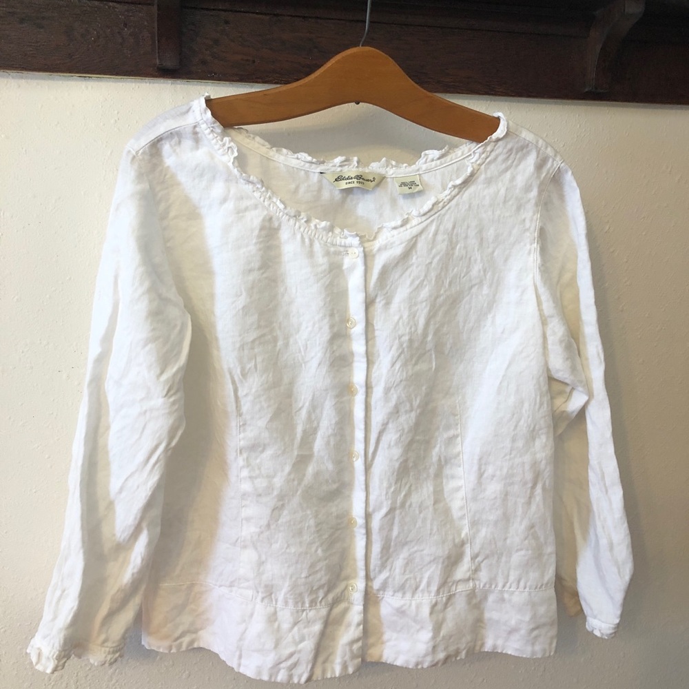 Linen Eddie Bauer top